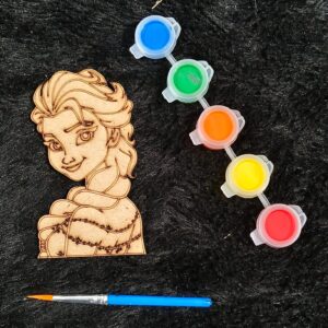 MDF fridge magnets with water colours